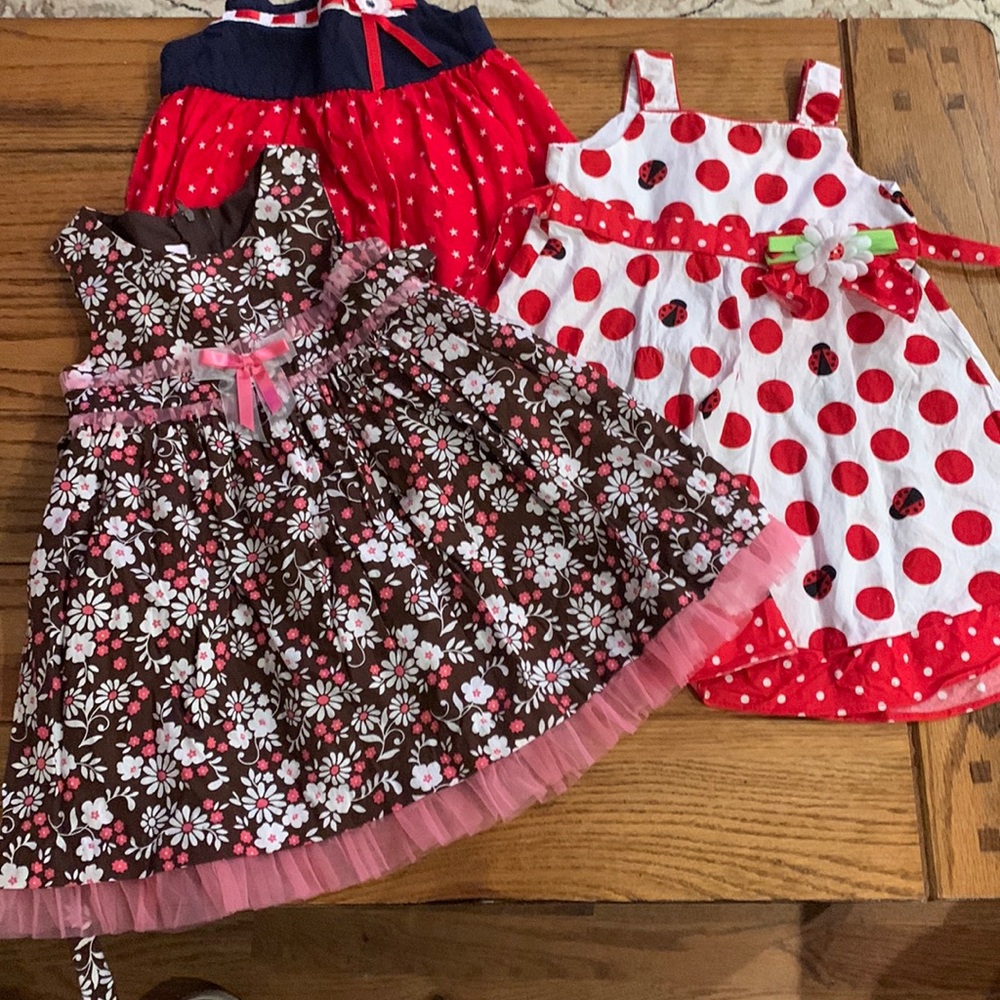 Bundle of 3 baby dresses 12 month